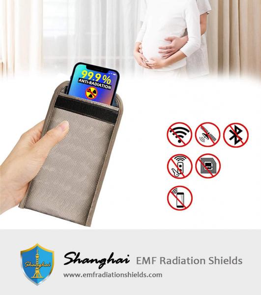 Cell Phone Anti-Radiation Sleeve Faraday Bag Pregnant Phone Rf Signal Shielding Blocker 5G GPS EMF RFID Signal Blocking Bag
