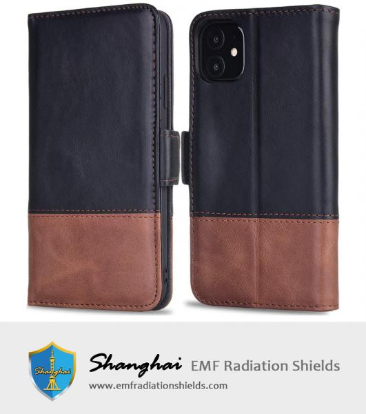 RFID Blocking Genuine Leather Folio Case Cover with Credit Card Holder