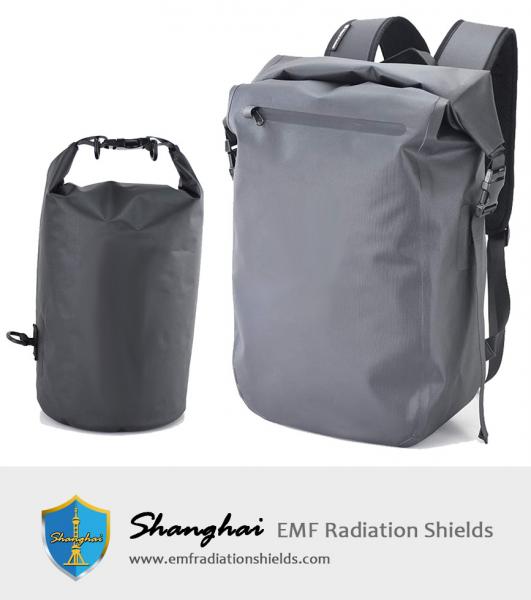Waterproof Military-Grade Nylon 5 Liter Faraday Dry Bag and Signal Jamming Faraday Bag Waterproof Backpack Bundle